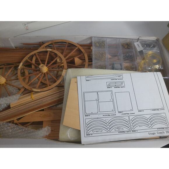 Artesania Latina 1848 Wood Stage Coach 1:10 Wooden Model Kit 20340 - Picture 4 of 8